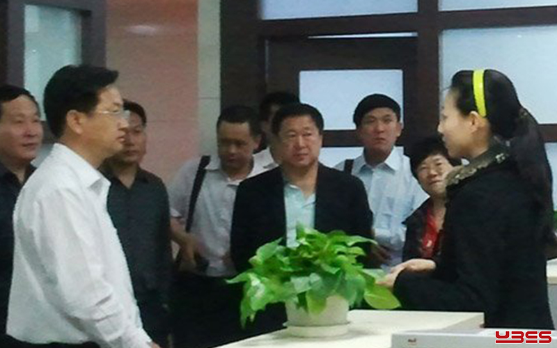 2010年，辽宁省省委宣传部领导参观济南艺博盛视